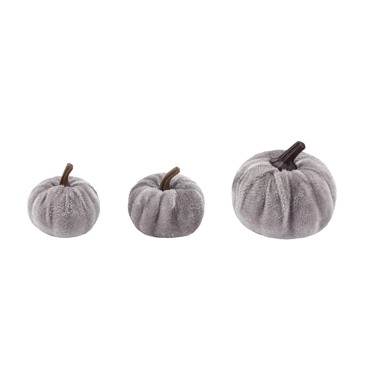 Bazyrey Velvet Pumpkins Fake Mini Pumpkin,Halloween Decor 12pcs Artificial Fake Velvet Pumpkins Decoration for Fall(Blue+White),Happy Halloween Thanks Giving Day Autumn Decorations