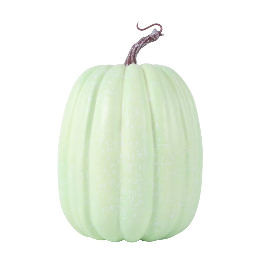 CQHVKQ 8 Inch Large Artificial Pumpkin Fall Decorations, Realistic Fake Harvest Pumpkin, Orange Gold Decorative Pumpkins for Table Centerpieces, Fall, Thanksgiving & Halloween DIY