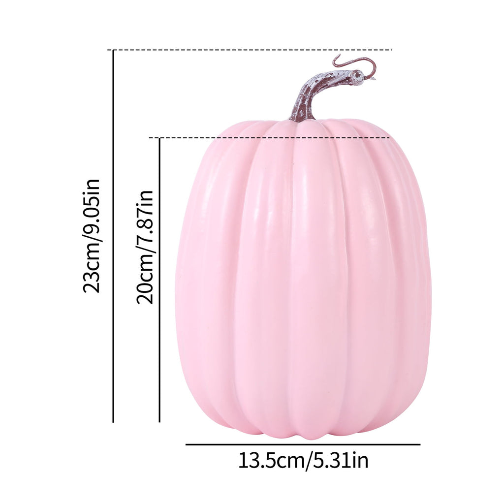 RUINIXCW 8 Inch Large Artificial Pumpkins Fall Decorations Thanksgiving Halloween Pumpkins Giant Fake Pumpkins Foam Pumpkins Autumn Harvest Home Decor