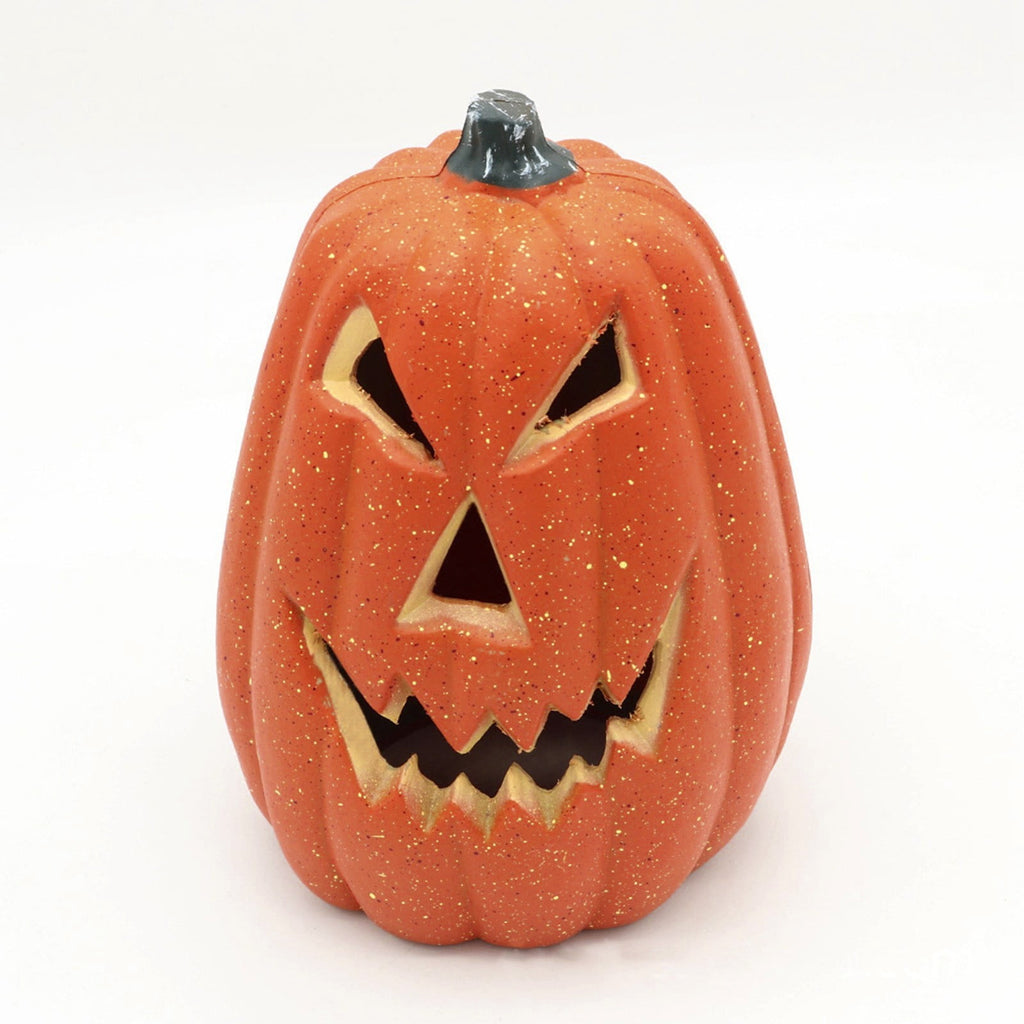 Halloween LED Light-Up Pumpkin Decoration Spooky Jack-O'-Lantern for Indoor & Outdoor Use, Battery Operated