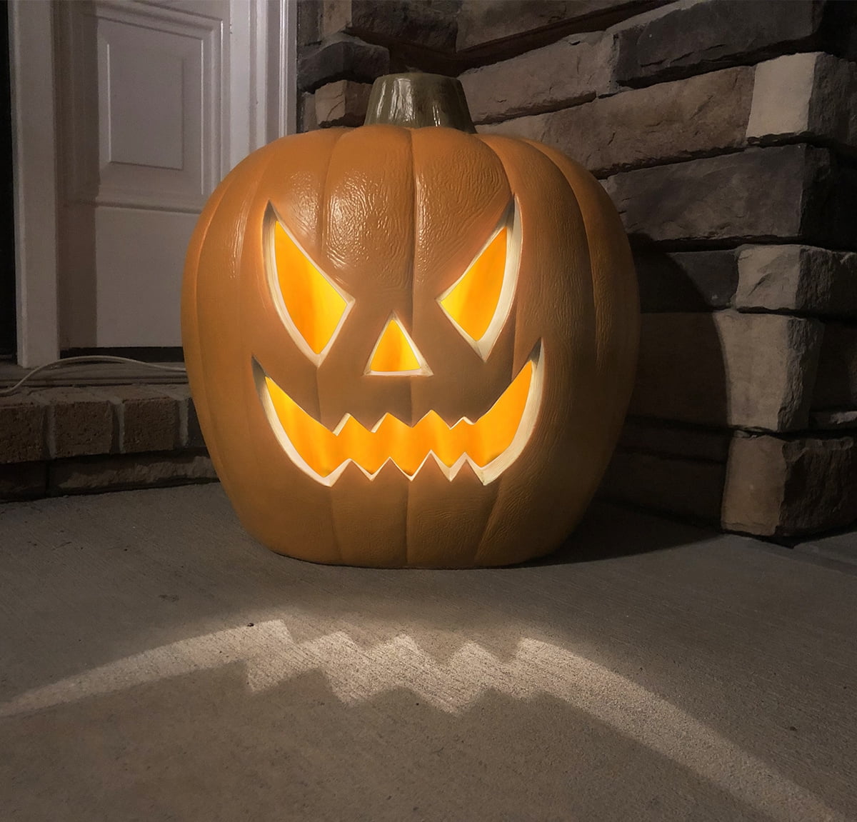 Gamexcel 3 Pack Light Up Jack O Lantern Pumpkins, 10/14/16 in Waterproof LED Halloween Decorations for Indoor Outdoor Porch Yard