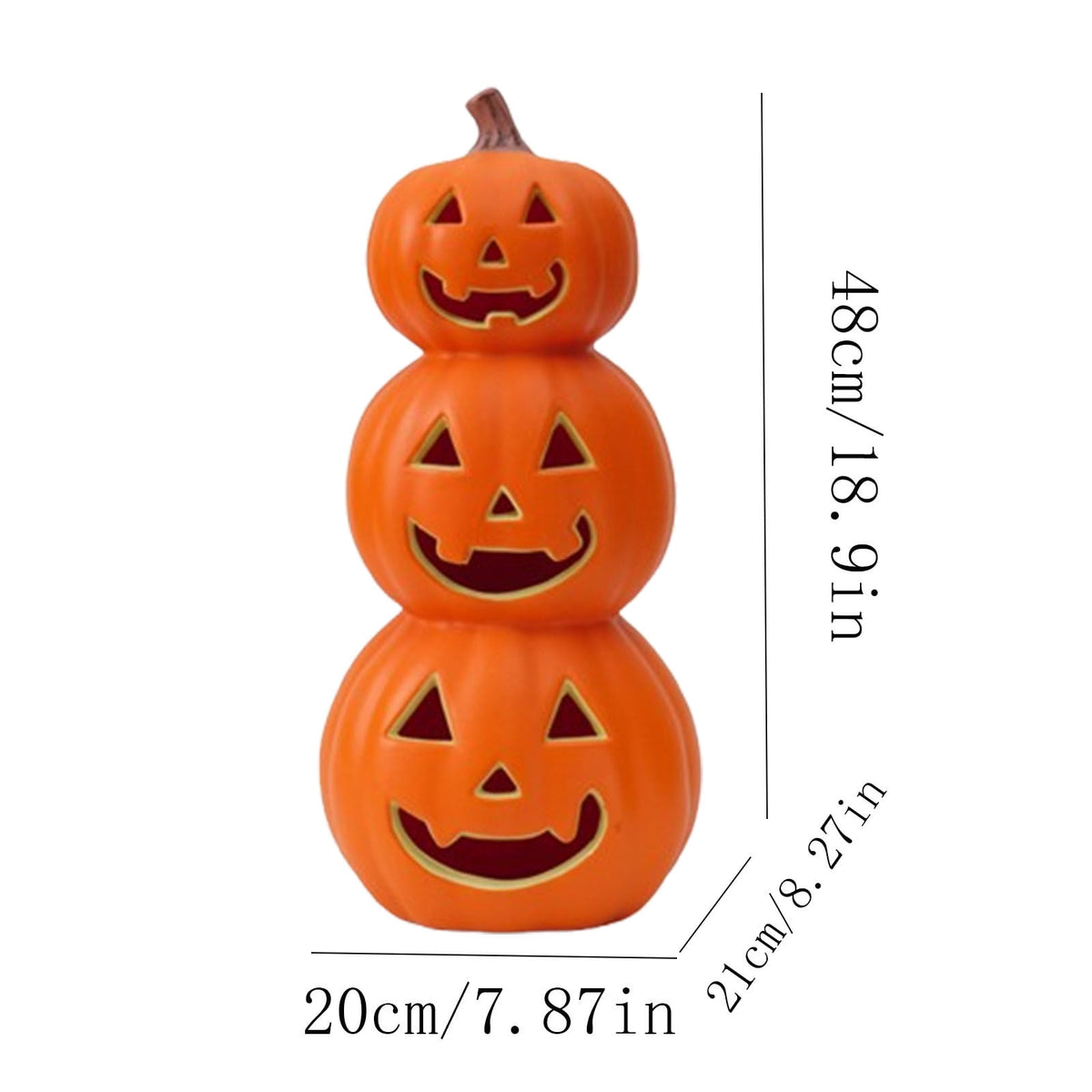 Halloween Lamp Decorations, 2026 New Pumpkin Light, Cute LED Pumpkin Figurine, Sparkling Night Glass Pumpkins Lamp for Shelf Mantel Fireplace Party Indoor Outdoor Fall Holiday Decor