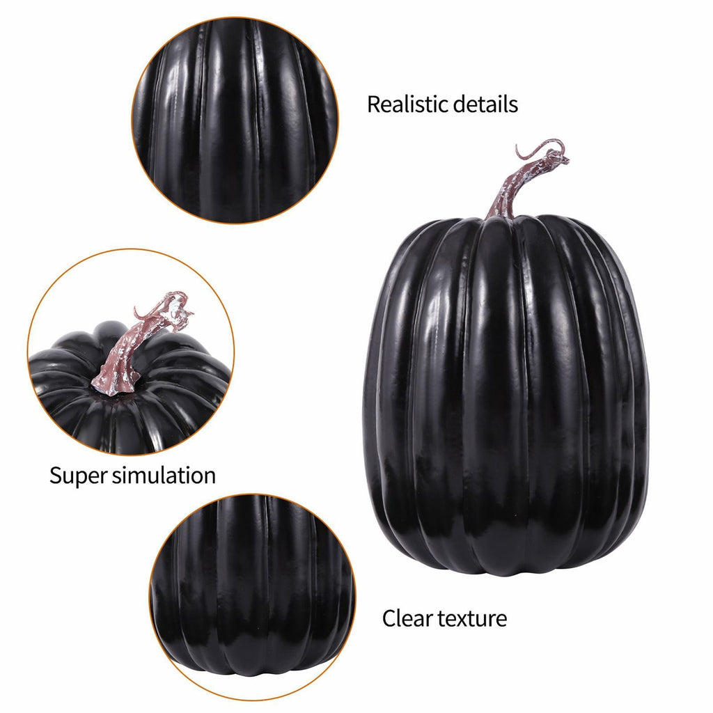 FXMLRLK 1 PCS 6.5 Inch Pink Plastic Pumpkins for Decorating - Large Artificial Foam Pumpkins for Fall Decor, Halloween, Thanksgiving, Paintable for DIY Crafts & Centerpieces
