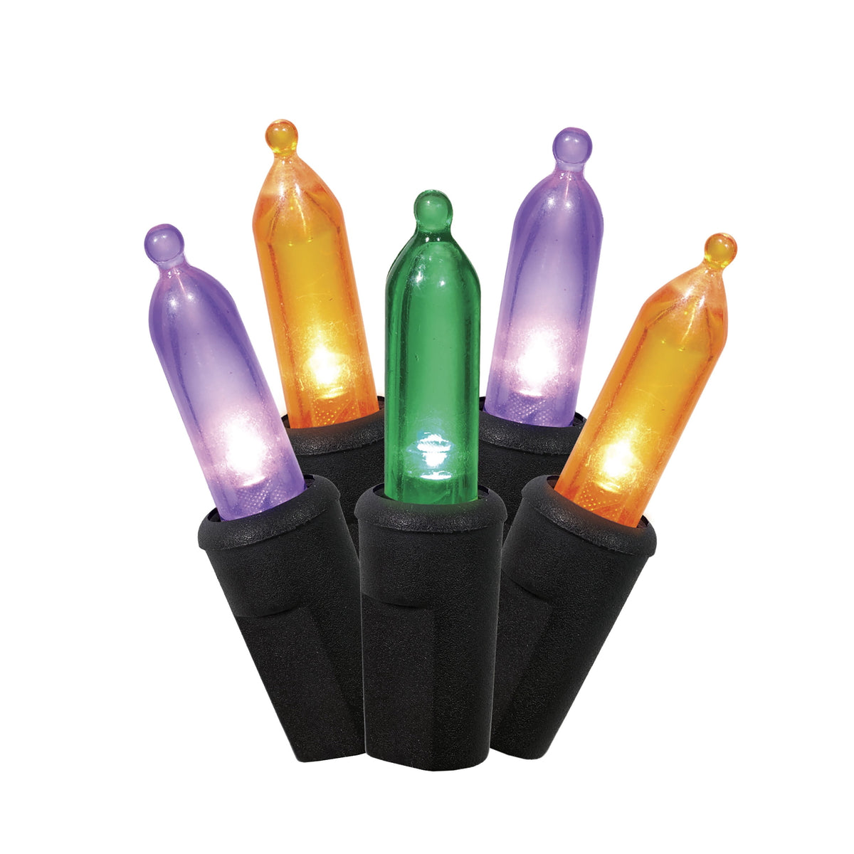 Indoor/Outdoor 100-Count LED Mini String Lights, Orange, 19.5', Halloween by Way To Celebrate