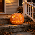 Gamexcel 10in Waterproof LED Jack O Lantern Pumpkin - Halloween Light-Up Lamp For Garden & Home