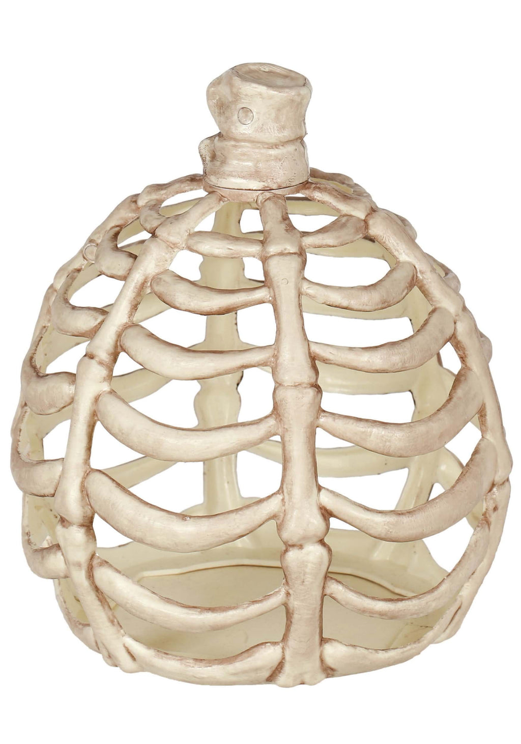 11" Light Up Pumpkin Bones Decoration