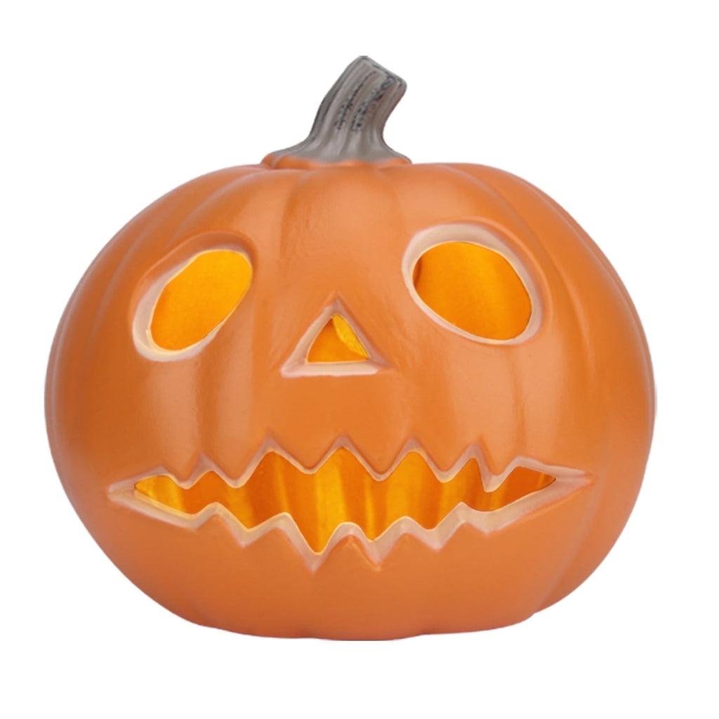 Gamexcel 10in Waterproof LED Jack O Lantern Pumpkin - Halloween Light-Up Lamp For Garden & Home