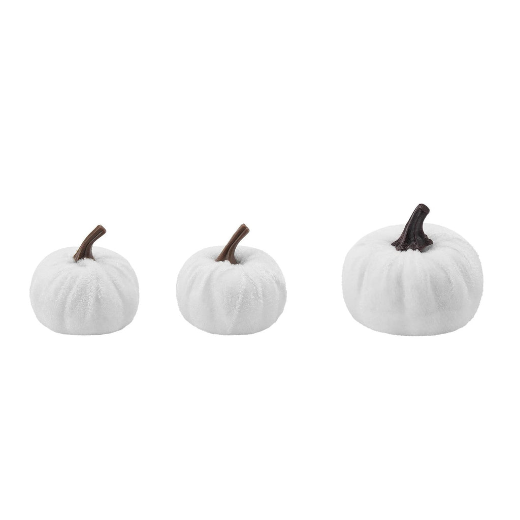 Bazyrey Velvet Pumpkins Fake Mini Pumpkin,Halloween Decor 12pcs Artificial Fake Velvet Pumpkins Decoration for Fall(Blue+White),Happy Halloween Thanks Giving Day Autumn Decorations