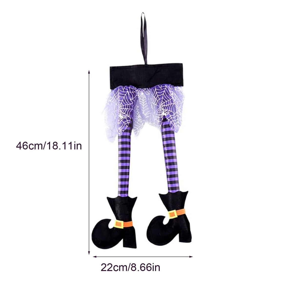 Fnochy Halloween Witch'S Legs For Wreath Plush Stuffed Witch Legs With Shoes Sticking Out Of Window Door Car Auto Trunk Outdoor Wicked Novelty Hanging Witch Legs Car Trunk Yard Decorations Clearance