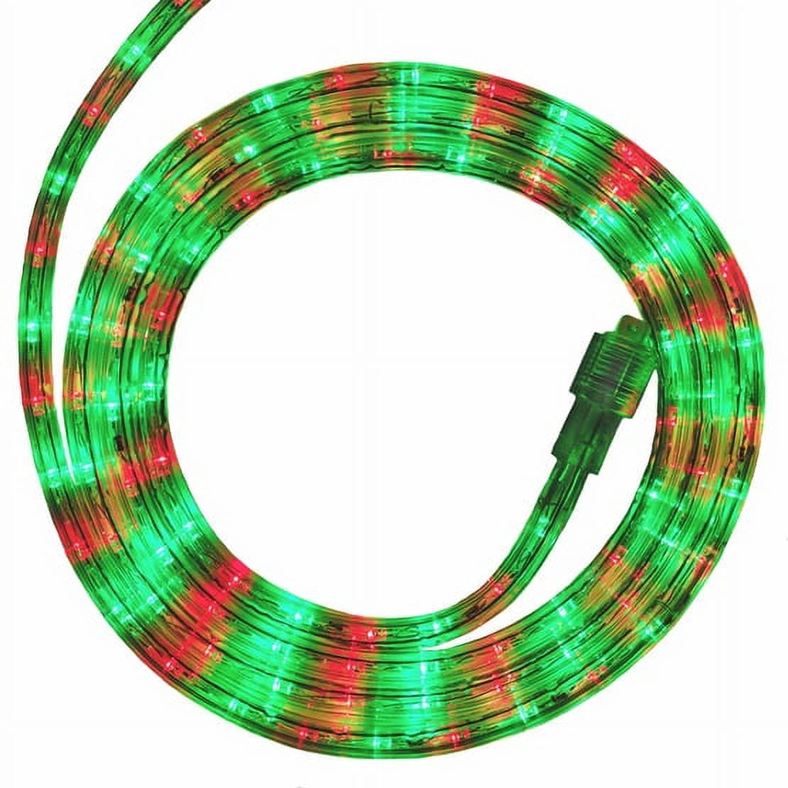 18 ft. LED Warm White Rope Light Kit, 216 Lights, Connectable Ready-to-Install Christmas Decorative Party Lighting, Mounting Clips Included