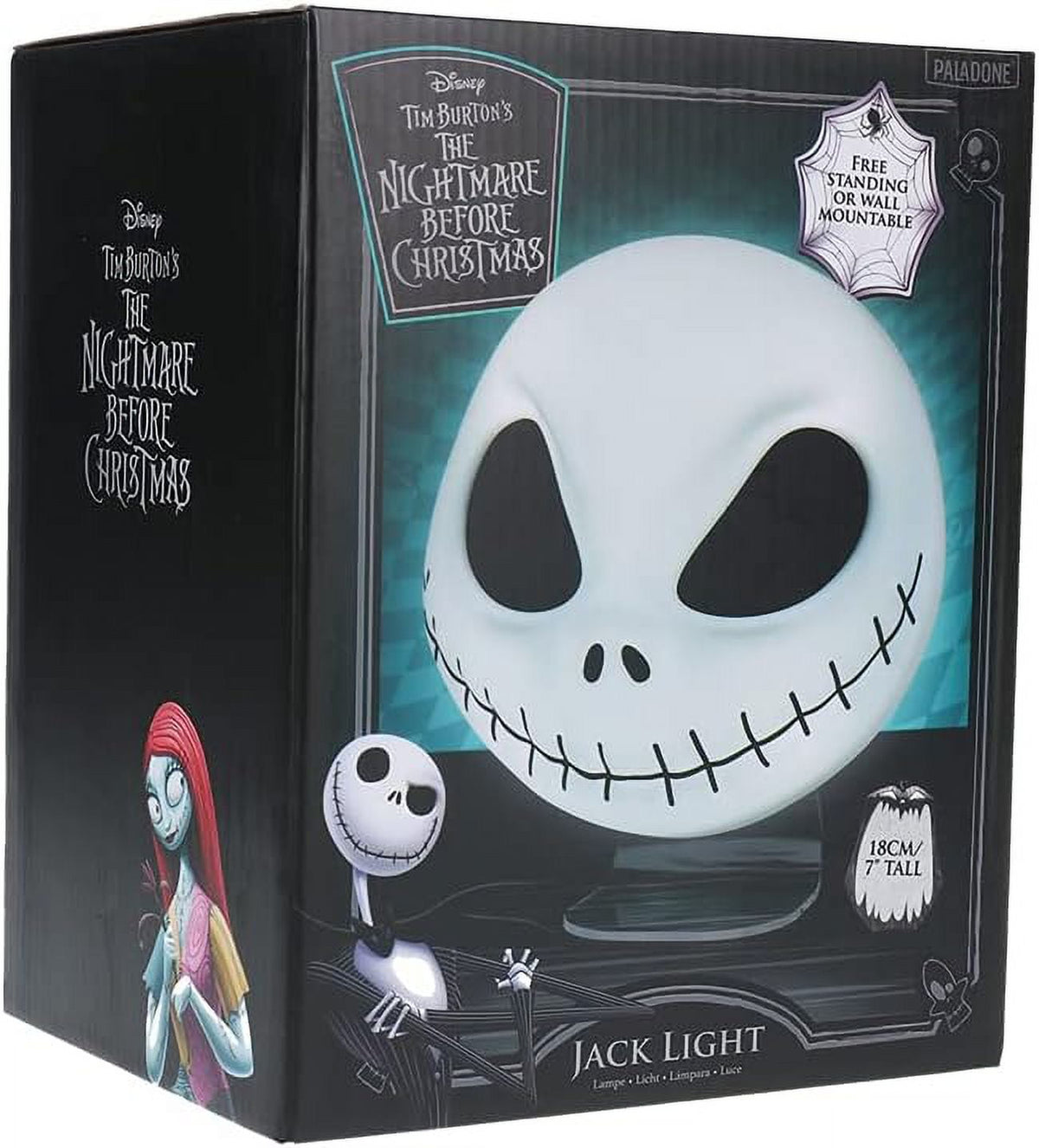 Nightmare Before Christmas Jack Skellington Mask Light, 7" Lighting for Halloween by Paladone