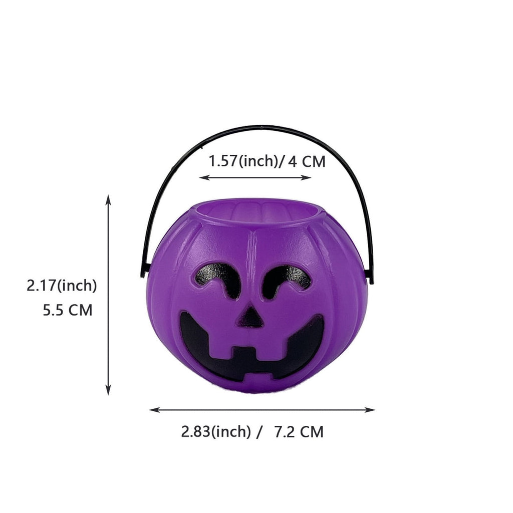 Kyusrd Trick or Treat Halloween Lantern Pumpkin Decoration Lighted Table Centerpieces Ornaments Spooky Pumpkin Prop Decor Decorative Wedding Candy Bowl Organizer Canisters