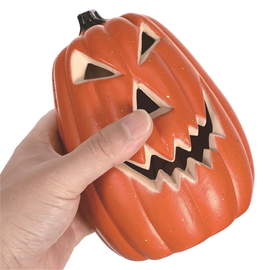 KMMYS Halloween Pumpkin Lantern, LED Light, Realistic Decoration, Versatile Halloween Prop, Perfect for Home Decor and Photography, Halloween Pumpkin Blow Molded Lantern