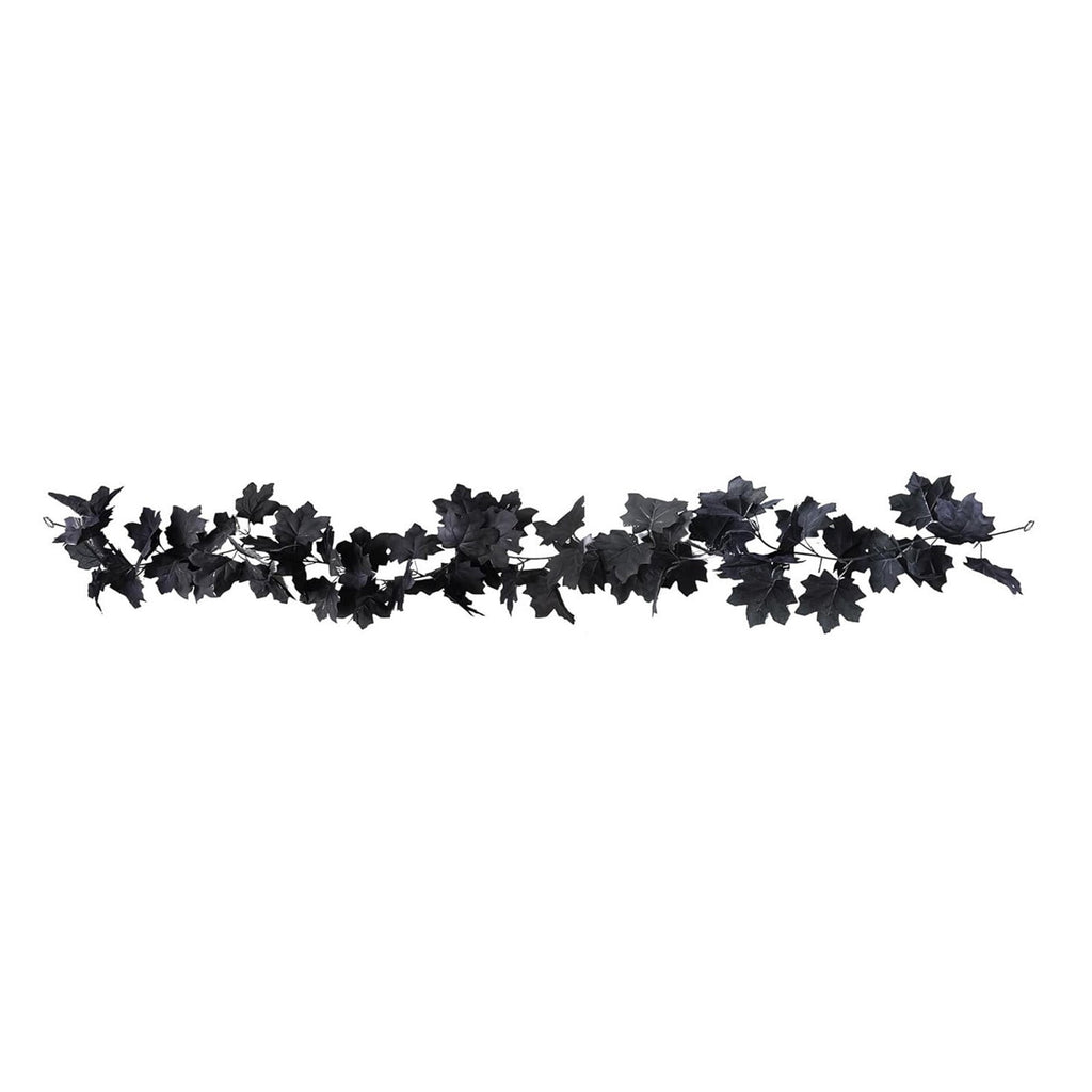 Clearance Gunhay Fall Decor Fall Decorations for Home, Black Decorations Halloween Garland, Fall Wall Hanging Rose Leaves, Artificial Black Rose Leaf Vine, Halloween Decorations for Home