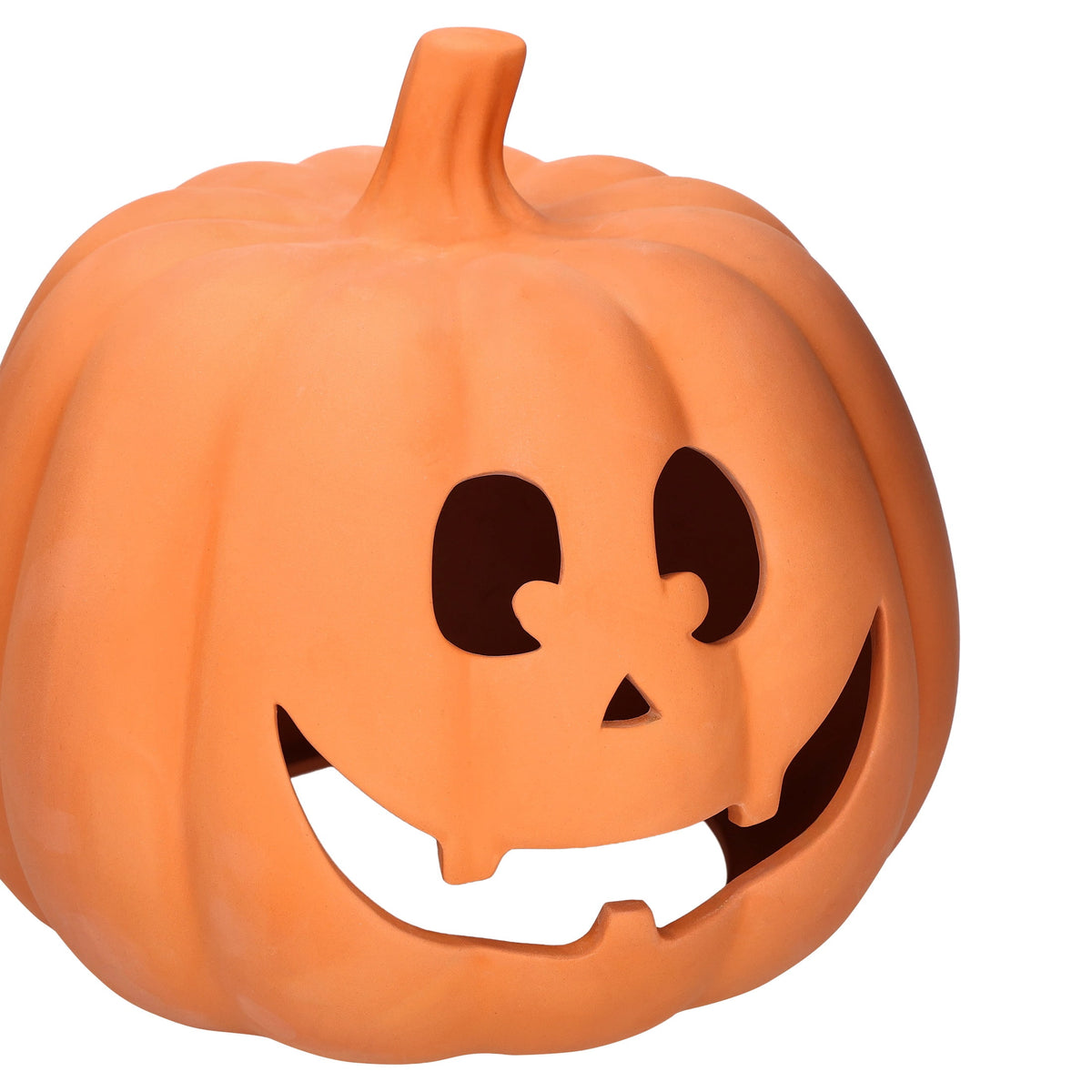 Jack-o'-Lantern Decoration, Terracotta, 9.25", Halloween by Way To Celebrate