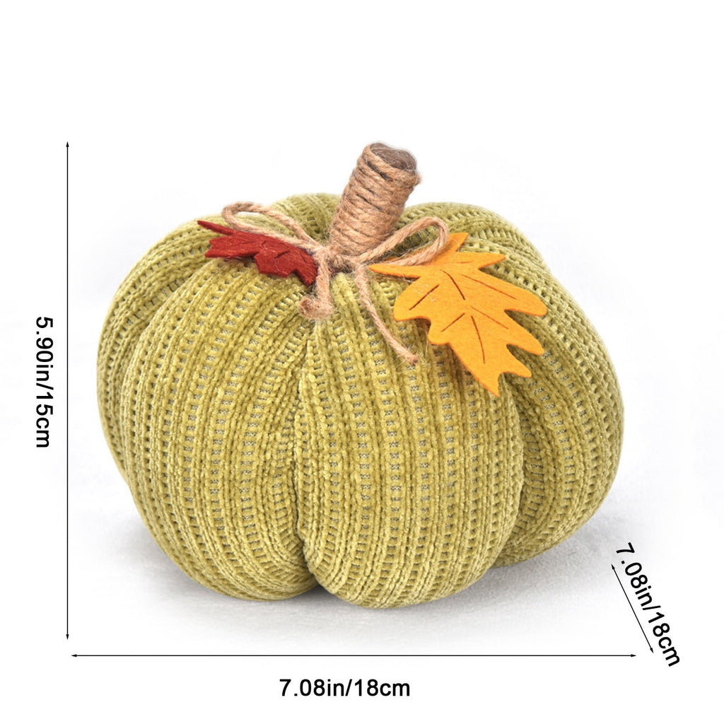 Taotanxi Fall Mini Crochet Pumpkins Seasonal Knit Decorative Pumpkins for Crafts Rustic Decor Farmhouse Decorative Fall Thanksgiving Centerpiece Table Decorations for Mantel Kitchen Gift