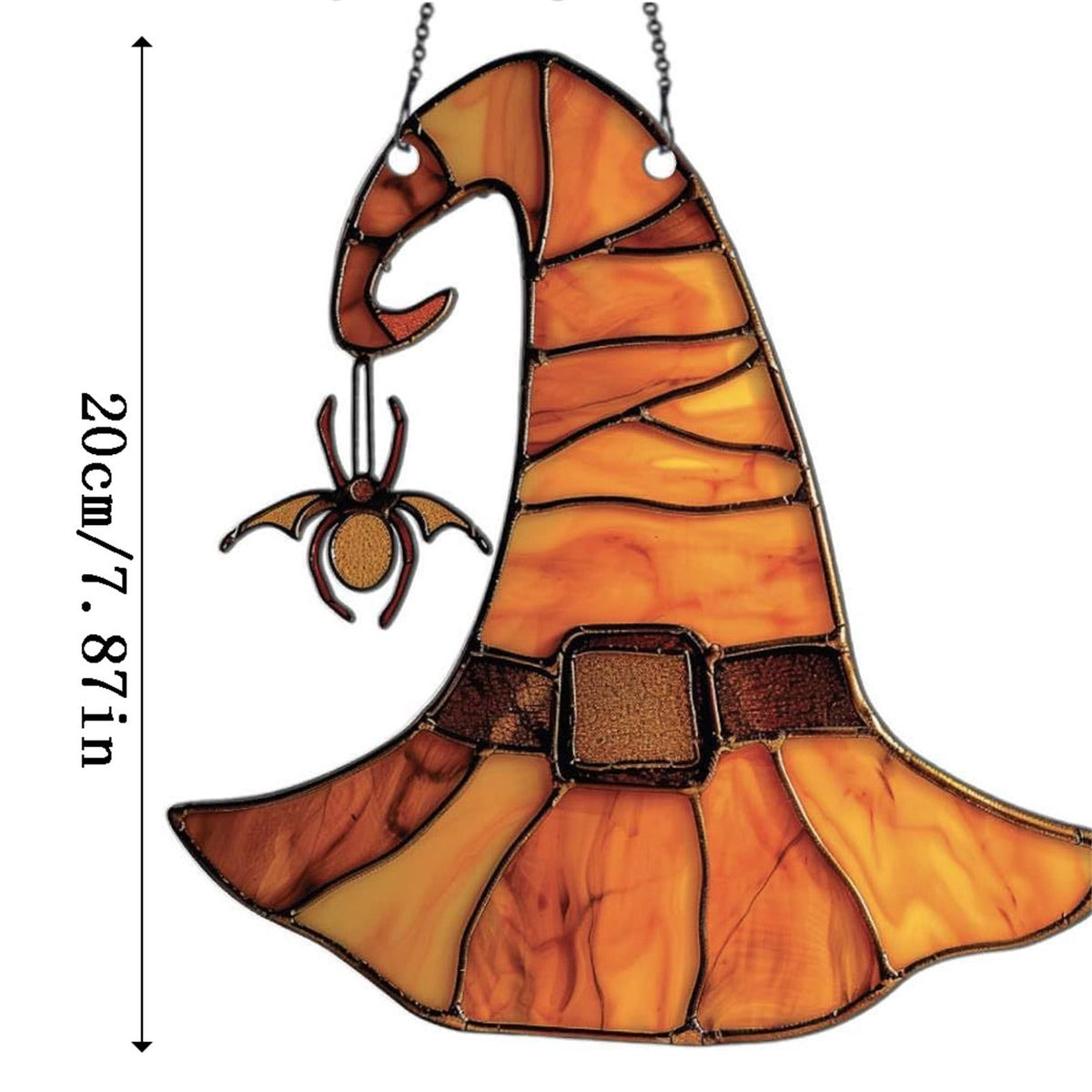 Acrylic Halloween Pumpkin Pendant Hanging Ornament - Spooky Fall Home Decor for Porch Wall Door Indoor Outdoor