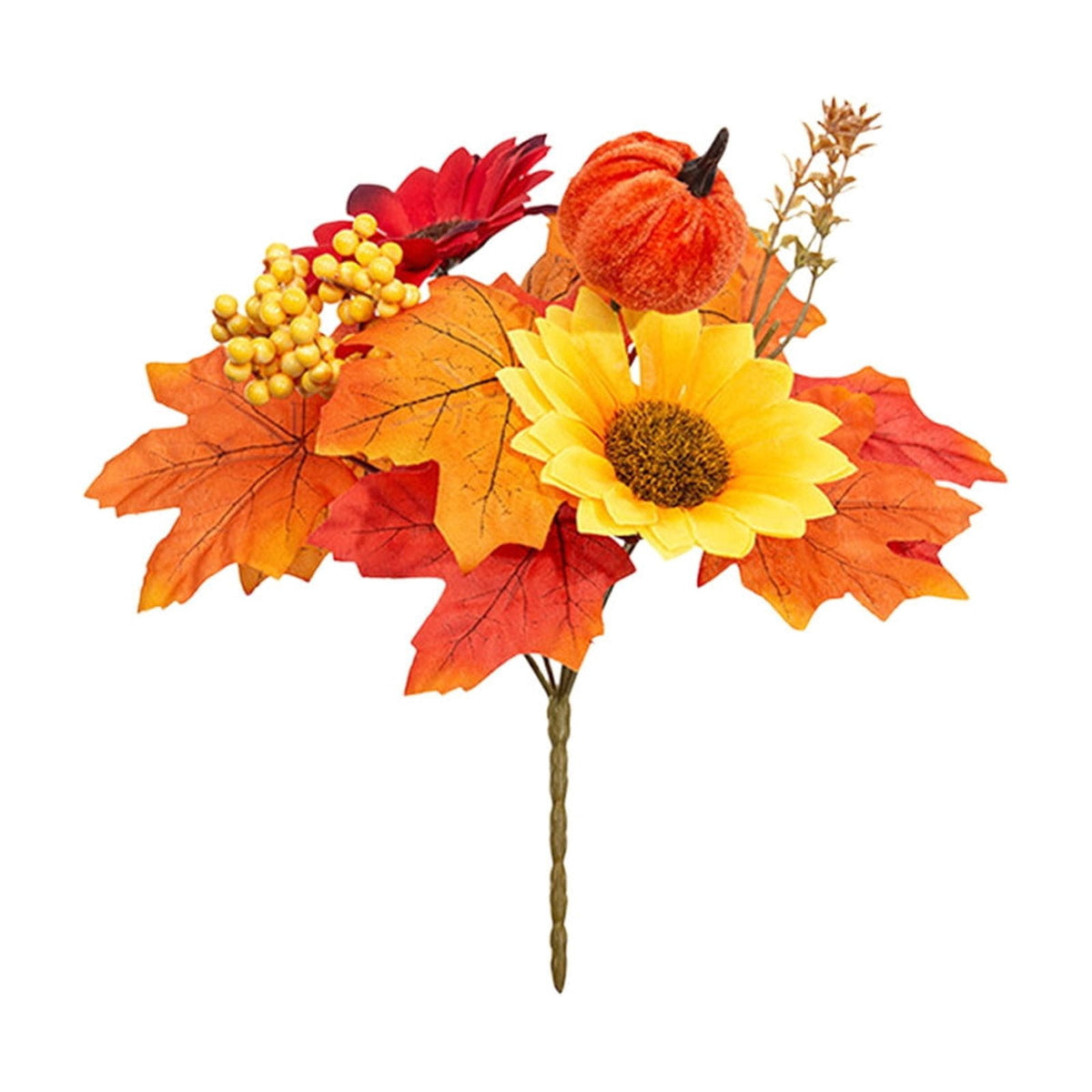 Fall Maple Leaf Front Door Wreath, Multicolor Plastic Seasonal Wreath for Halloween Thanksgiving Christmas Indoor Wall Fireplace Home Decor, 9.84 Inch