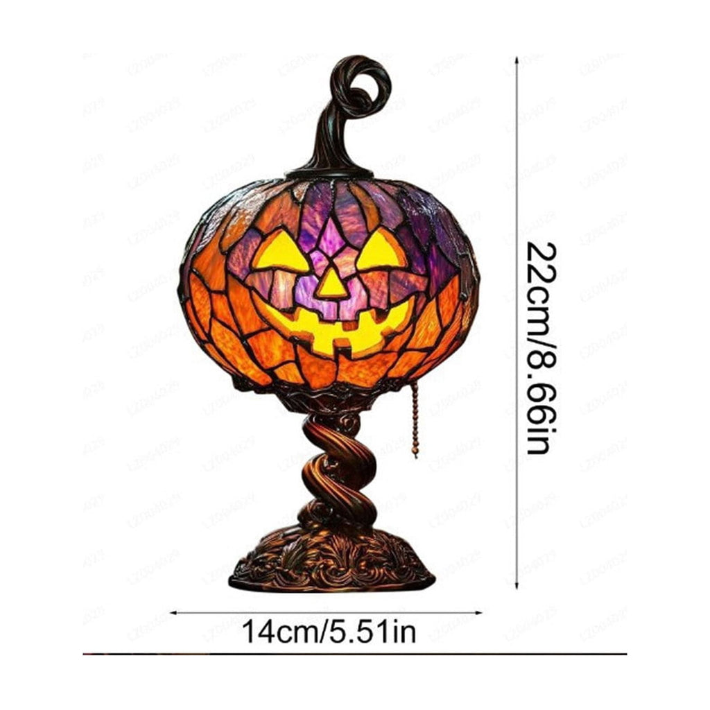 Stained Glass Witch Hat Lamp Gothic Halloween Lighting Decor, Vintage Witchy Hats Night Lights, Handcrafted Retro Resin Table Lamp for Bedroom, Living Room & Home Decor