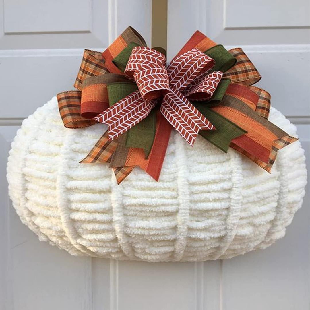 Pumpkin Wreath Form 2pcs Metal Wire Frame for Fall Dcor Halloween Decorations Front Door Hanging Farmhouse Autumn Thanksgiving Holiday Home DIY Project Craft for Garden Porch Patio Kitchen Wall