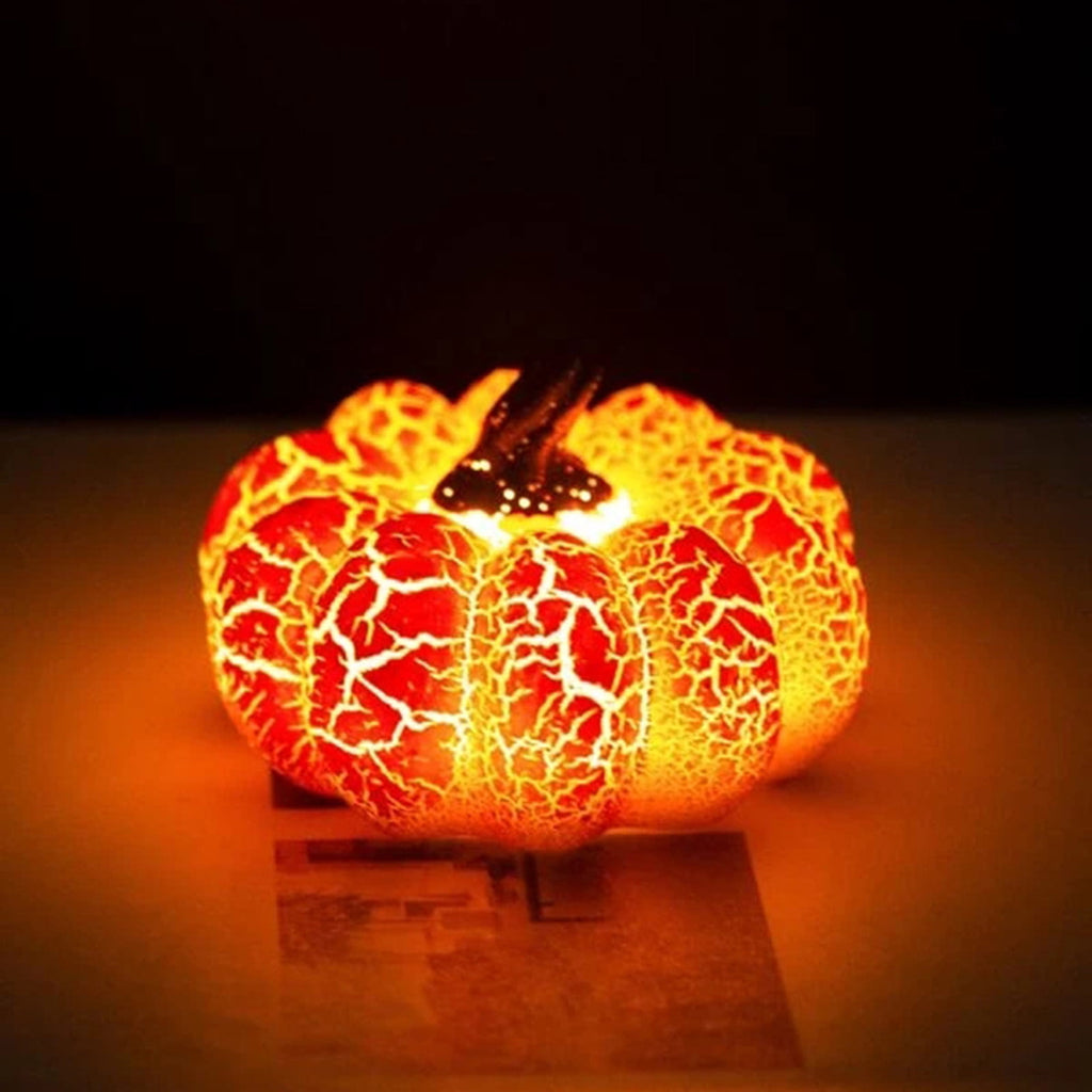 Taicans Glass LED Pumpkins Light with Timer for Halloween Pumpkin Decorations Fall and Thanksgiving Decor