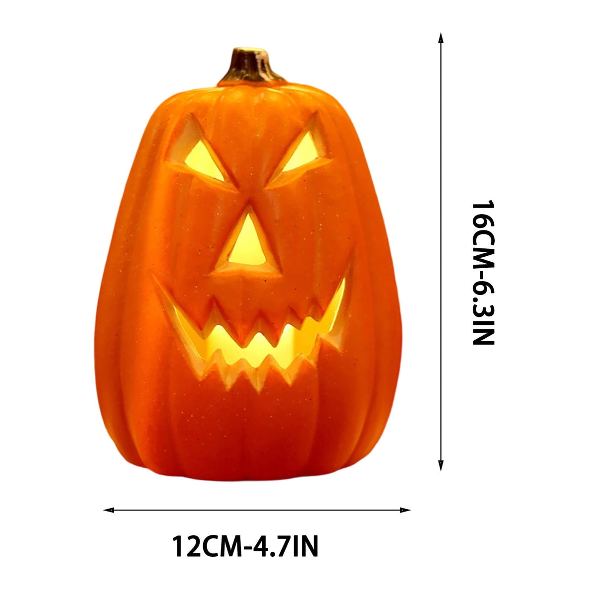 Halloween Lighted Pumpkin Large Plastic LED Pumpkin Decoration for Outdoor Yard Porch Home Storefront Shopping Mall Holiday Display Decor