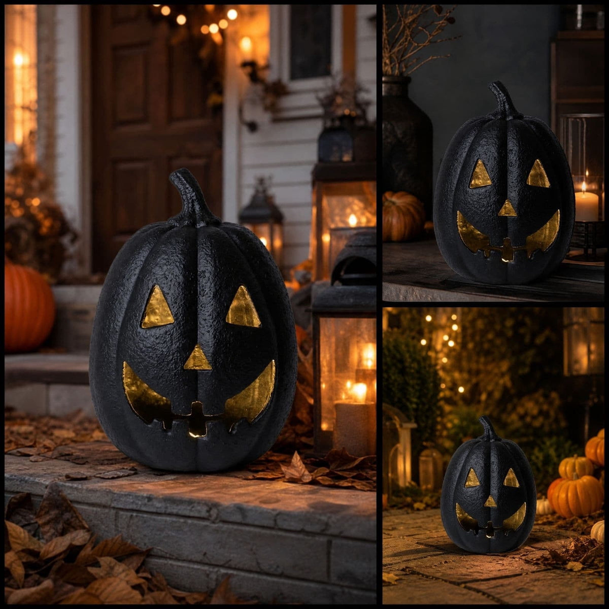 Oversized LED Lighted Pumpkin Decoration with Bright Glow, Large Plastic Halloween Pumpkin for Outdoor Yard, Porch, Home, Storefront, Shopping Mall, and Holiday Display