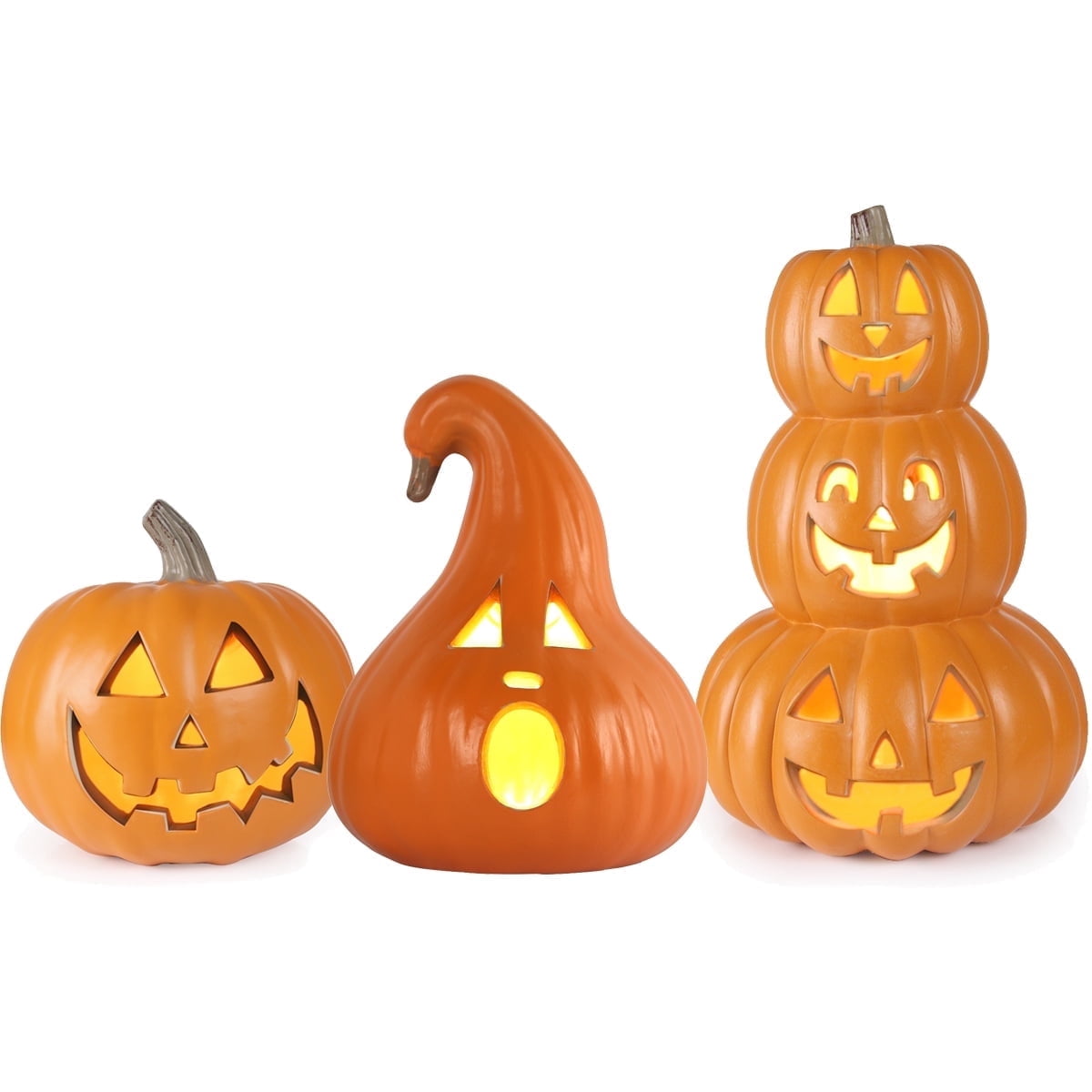 6" Jack O' Lantern - Battery Operated Halloween Pumpkin Lantern - Waterproof for Indoor Outdoor Decorations Favors
