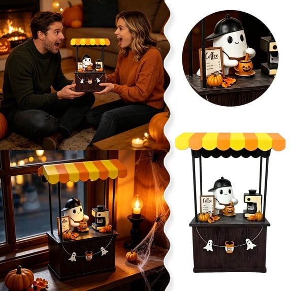 2026 Halloween Kooky Spook Ghost Figural Canister Cookie Jar,Halloween ghost canister