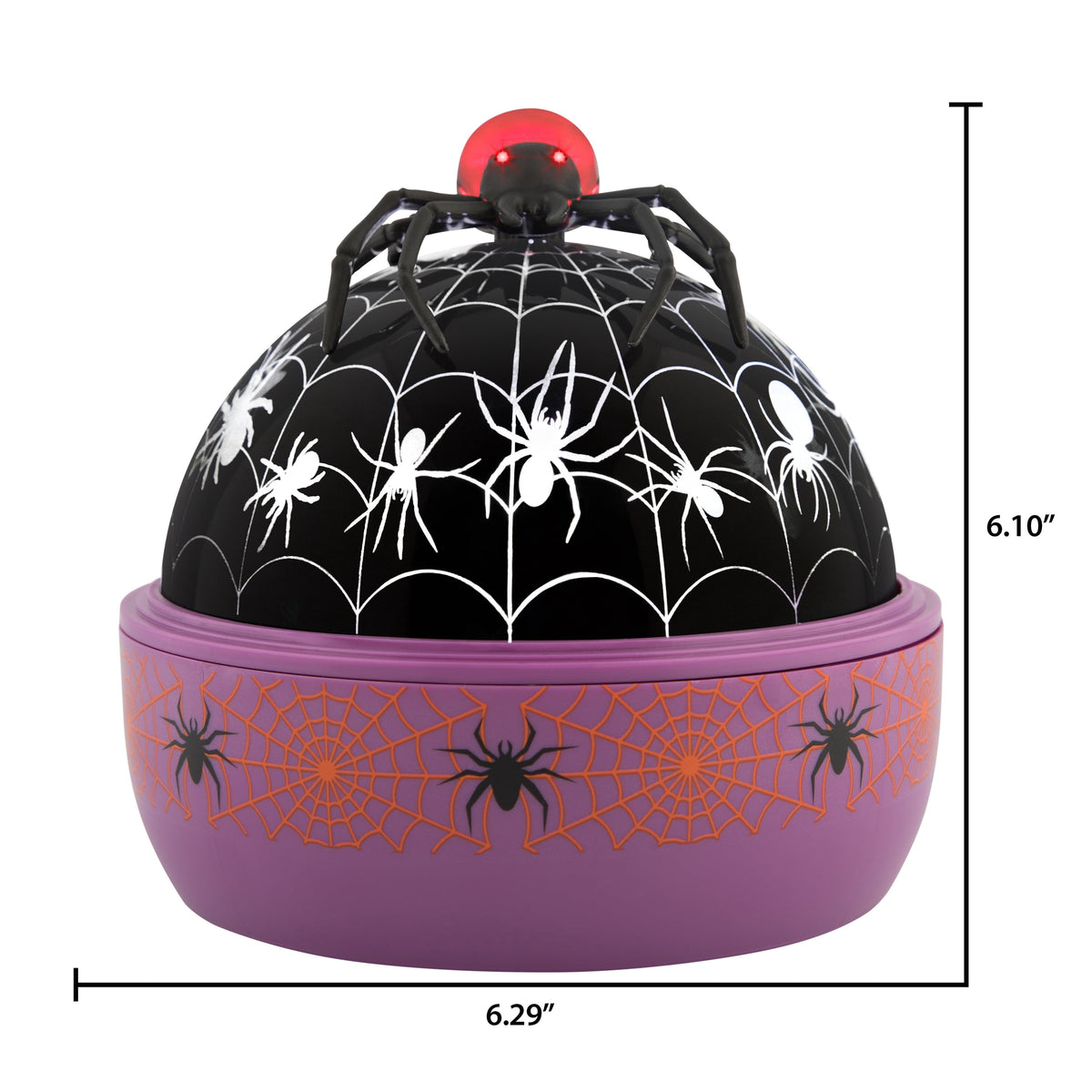 Halloween Light Show Illuminations Shadow Lights With Topper Haunting Spider Projection Light (White/Red)