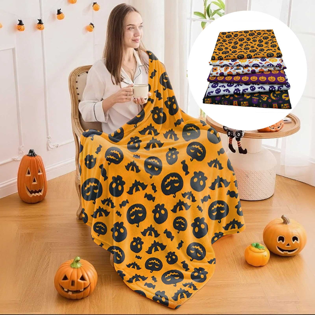 Halloween Decorations Halloween Digital Print Fabric For Diy Quilting Sewing Craft Polyester Material Patchwork Textile Supplies Diy Knitting Diy 9.8"X9.8" 2026
