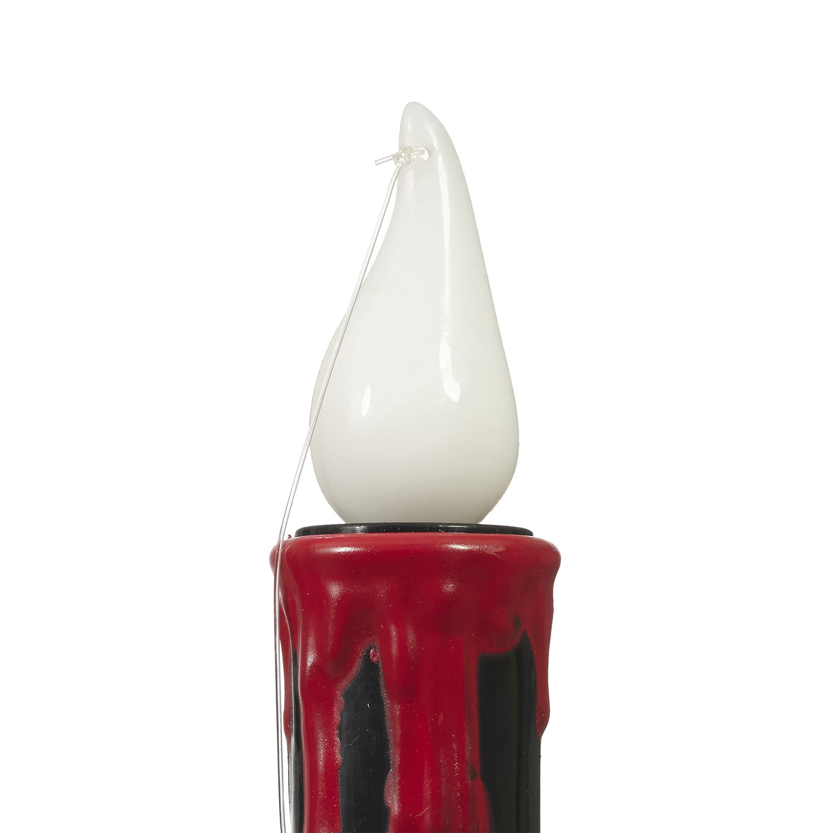 Battery-Operated LED Flickering Flame Hanging Candles, Black, 7", 4 Count, Halloween by Way To Celebrate