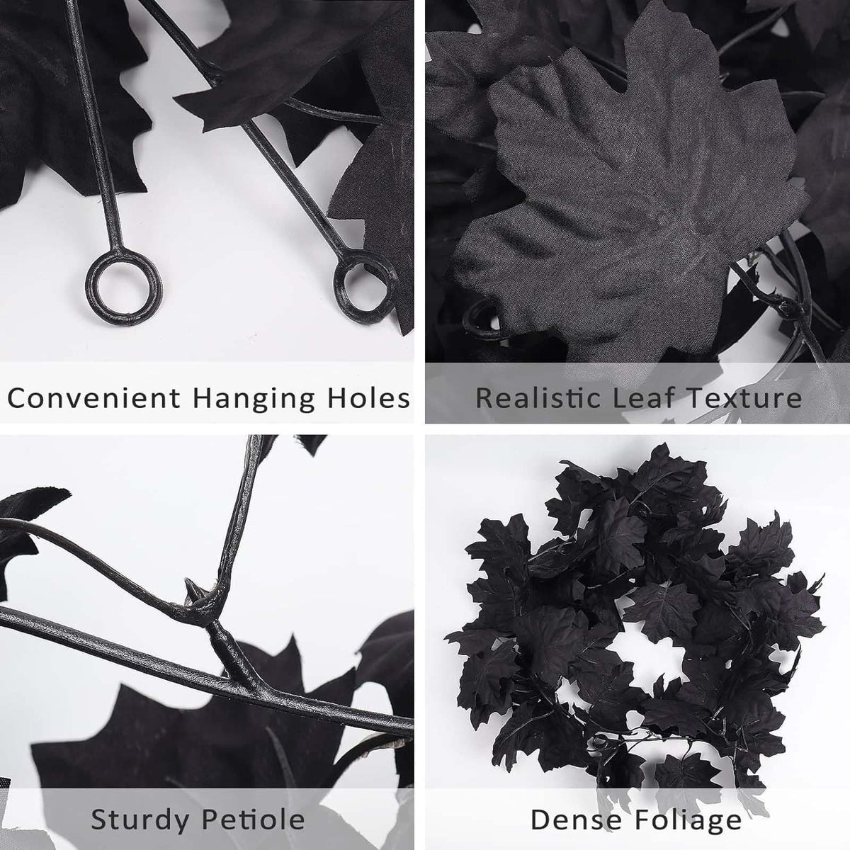 yulier Artificial Garland 70.86 inch Spring Garland with Flowers, Faux Vines Floral Hanging Garland for Holiday Wedding Spring Home Party Window Door Fireplace Table Indoor Outdoor Decor