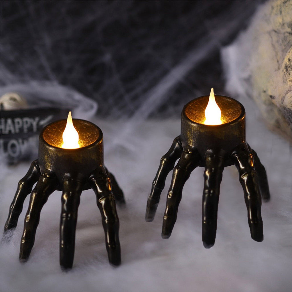 XGFHYJEH Halloween Decorations LED Candle Lights, 3pc Pumpkin Lantern, Halloween Indoor Decor, Halloween Table Decoration Ornament for Home Room Party