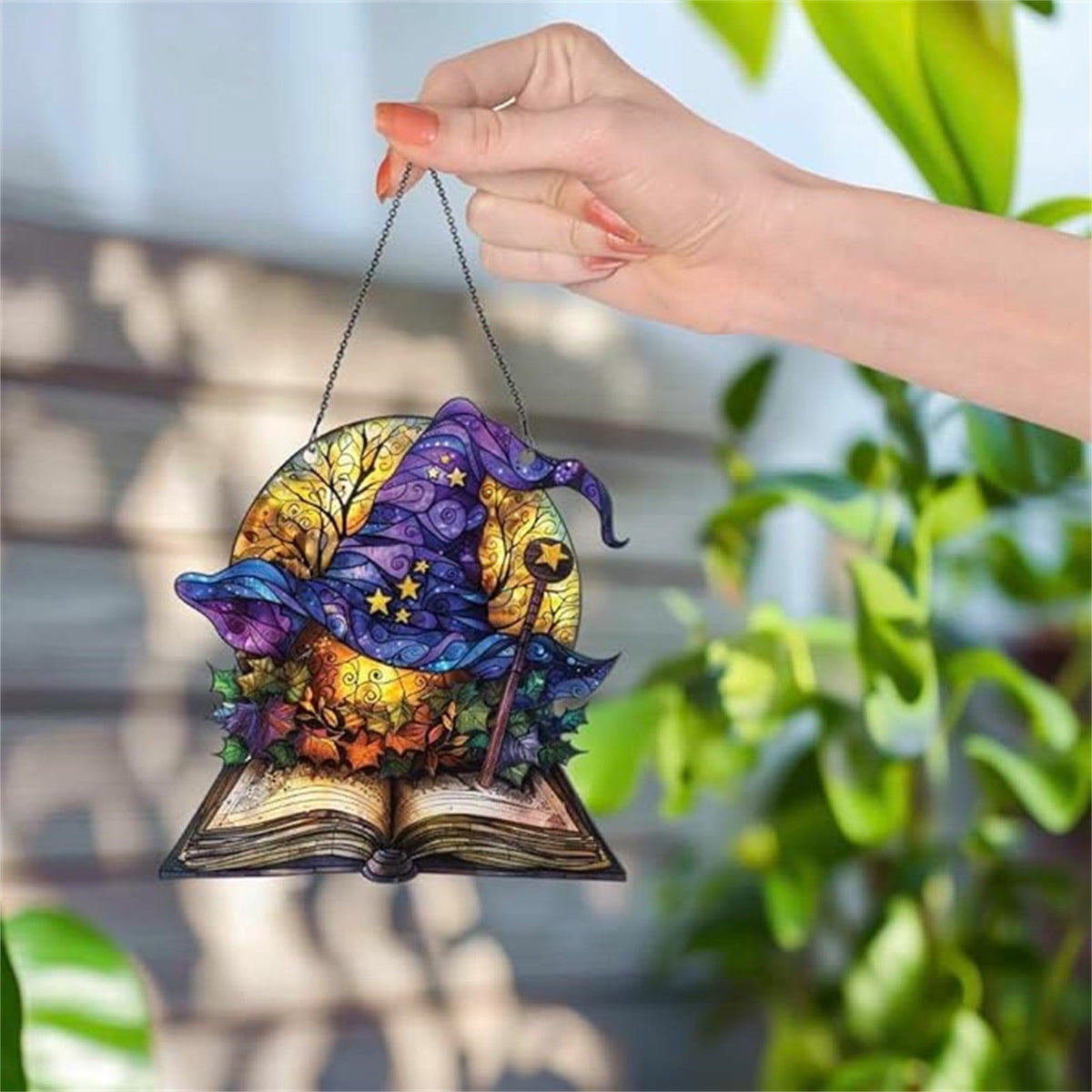 Acrylic Halloween Pumpkin Pendant Hanging Ornament - Spooky Fall Home Decor for Porch Wall Door Indoor Outdoor