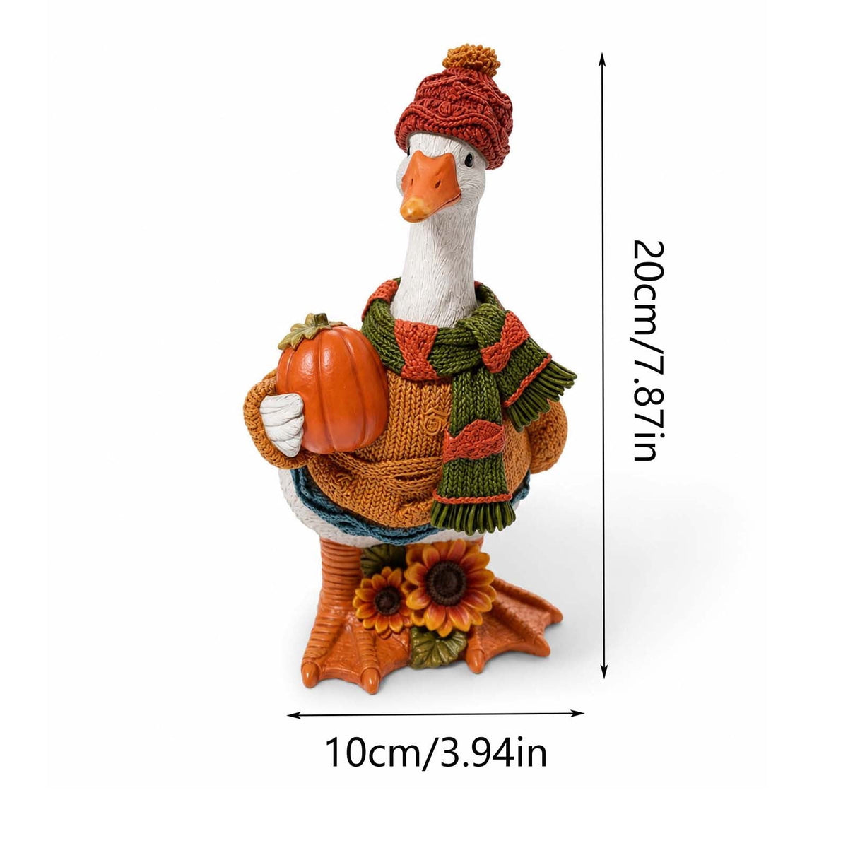 Fall Decorations for Home, 7.9in Lighted Halloween Scarecrow Dog Figurine, Resin Thanksgiving Halloween Garden Dogs Figurines for Autumn Harvest Porch Yard Garden Decor