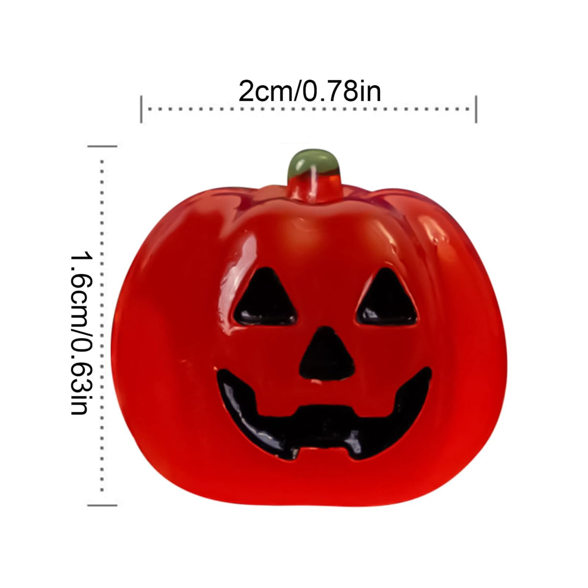 PPKVUFD 1Pc Luminous Resin Pumpkins for Decorating Fall Halloween Miniature Pumpkin Artificial Mini Pumpkins Decoration for Fall Halloween Party Gifts Home Cake Decoration Craft DIY Halloween Decor