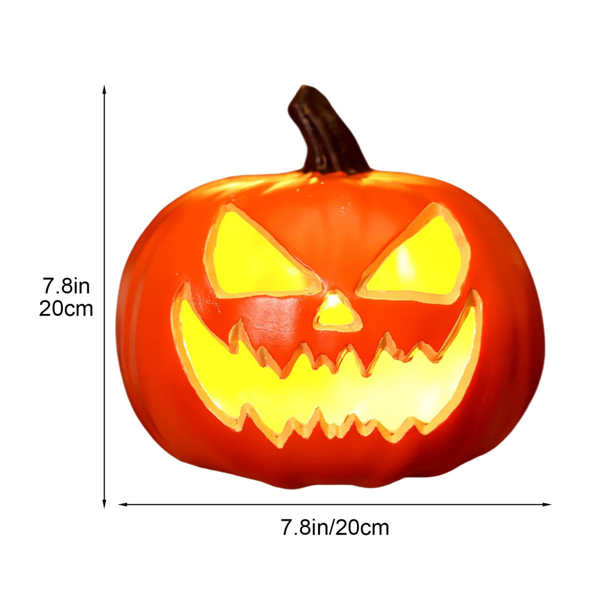 Halloween Pumpkin Lamp Light Decor,Battery Operated Halloween Jack-O-Lantern,Spooky Vintage LED Lighted Pumpkin Lights for Outdoor Indoor Tabletop Front Door Porch Garden Patio Yard