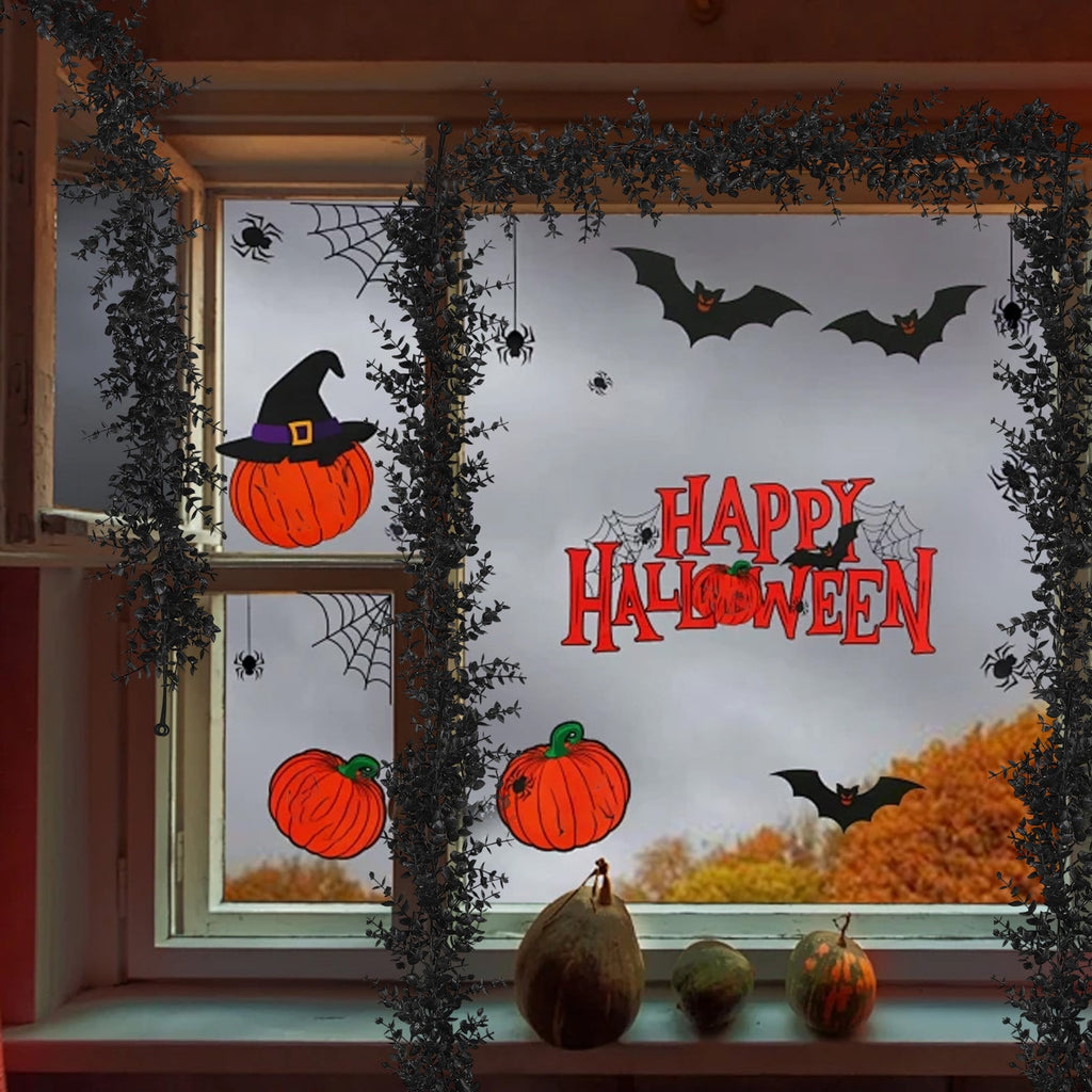 Halloween Pumpkin Garland - 68" Fall Leaf Decor for Mantle, Staircase & Porch, Outdoor/Indoor Autumn Thanksgiving Party Decoration (Multicolor)