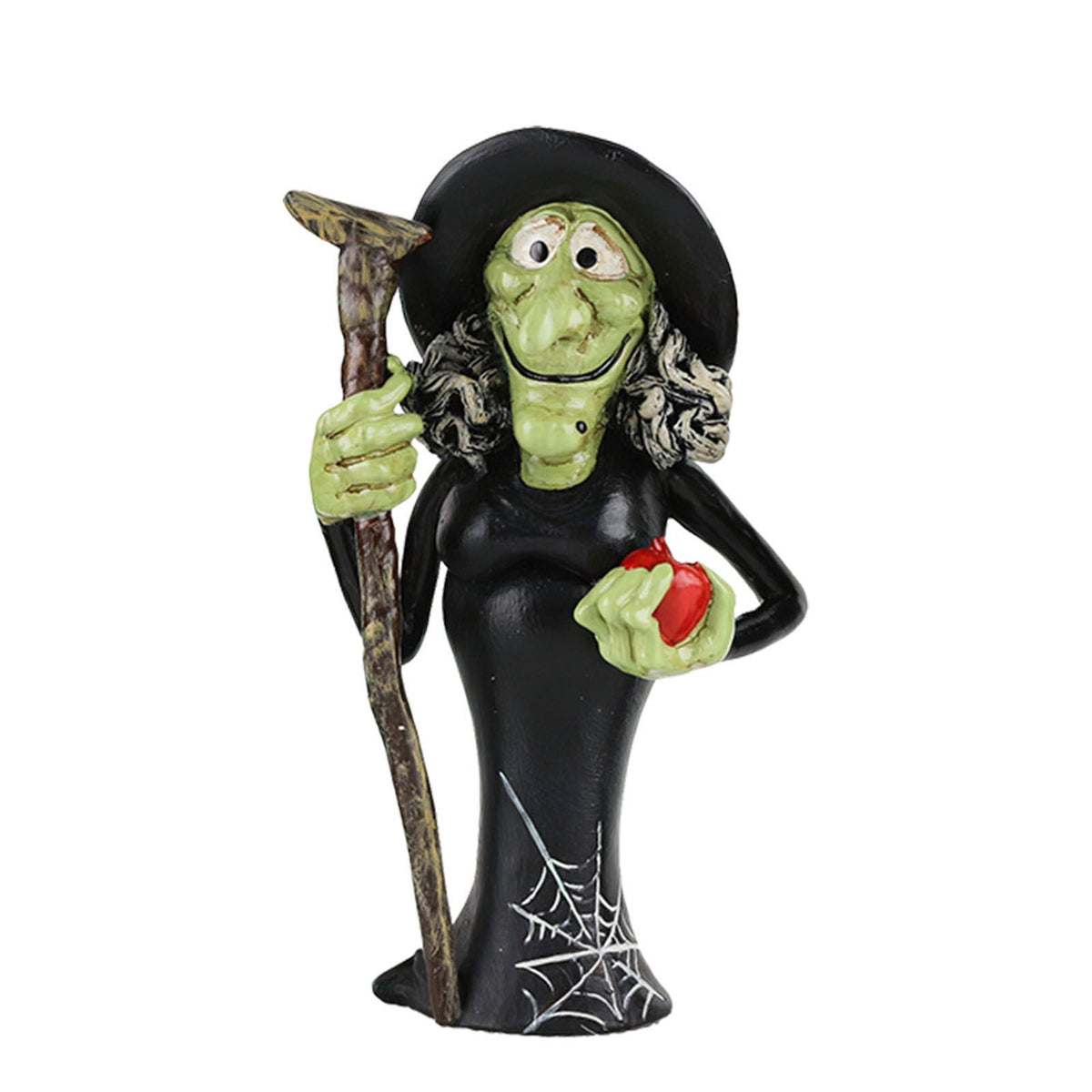 Konghyp Halloween Pumpkin Decorations, Cat Witch Ornaments, Holiday Home Decor, Tabletop Resin Figures, Perfect for Festive Celebrations and Autumn Decorations