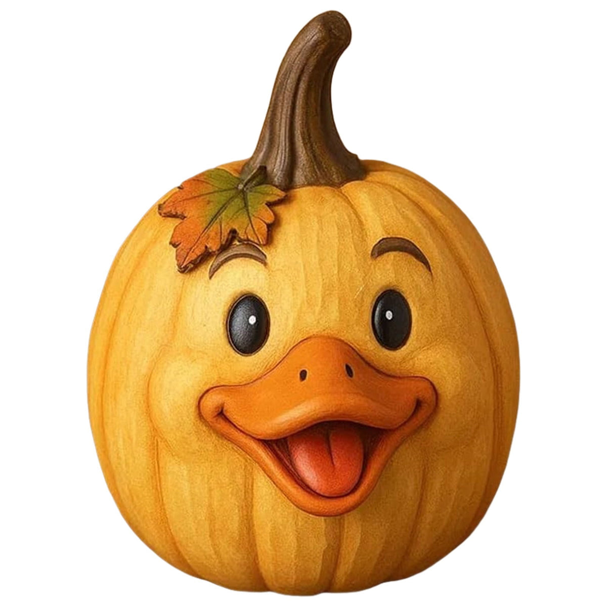 Farm Animal Pumpkin Figurines, Cute Funny Resin Cow Duck Sheep Pig Chicken Horse Statue, Autumn Fall Thanksgiving Halloween Table Centerpiece, Home Desktop Decor, 5-Inch