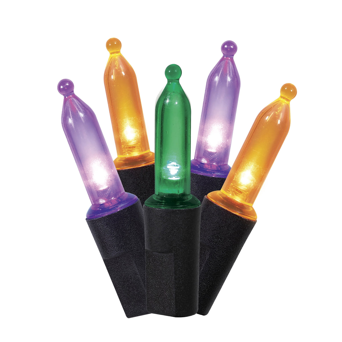 Indoor/Outdoor 50-Count LED Mini String Lights, Purple, 9.5', Halloween by Way To Celebrate