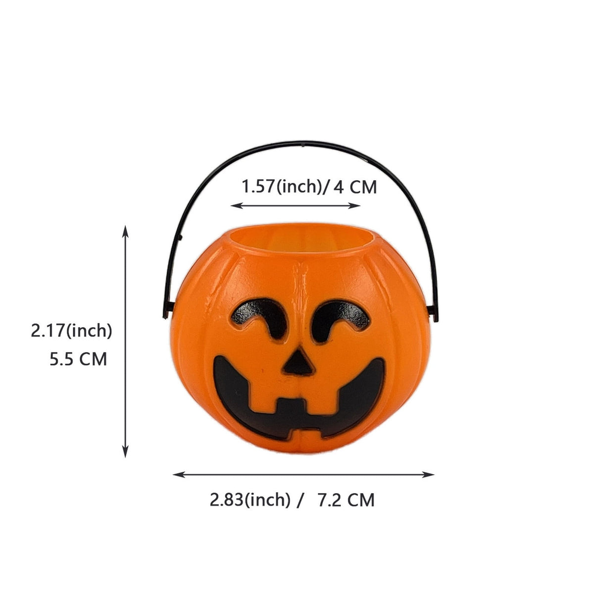 Kyusrd Trick or Treat Halloween Lantern Pumpkin Decoration Lighted Table Centerpieces Ornaments Spooky Pumpkin Prop Decor Decorative Wedding Candy Bowl Organizer Canisters