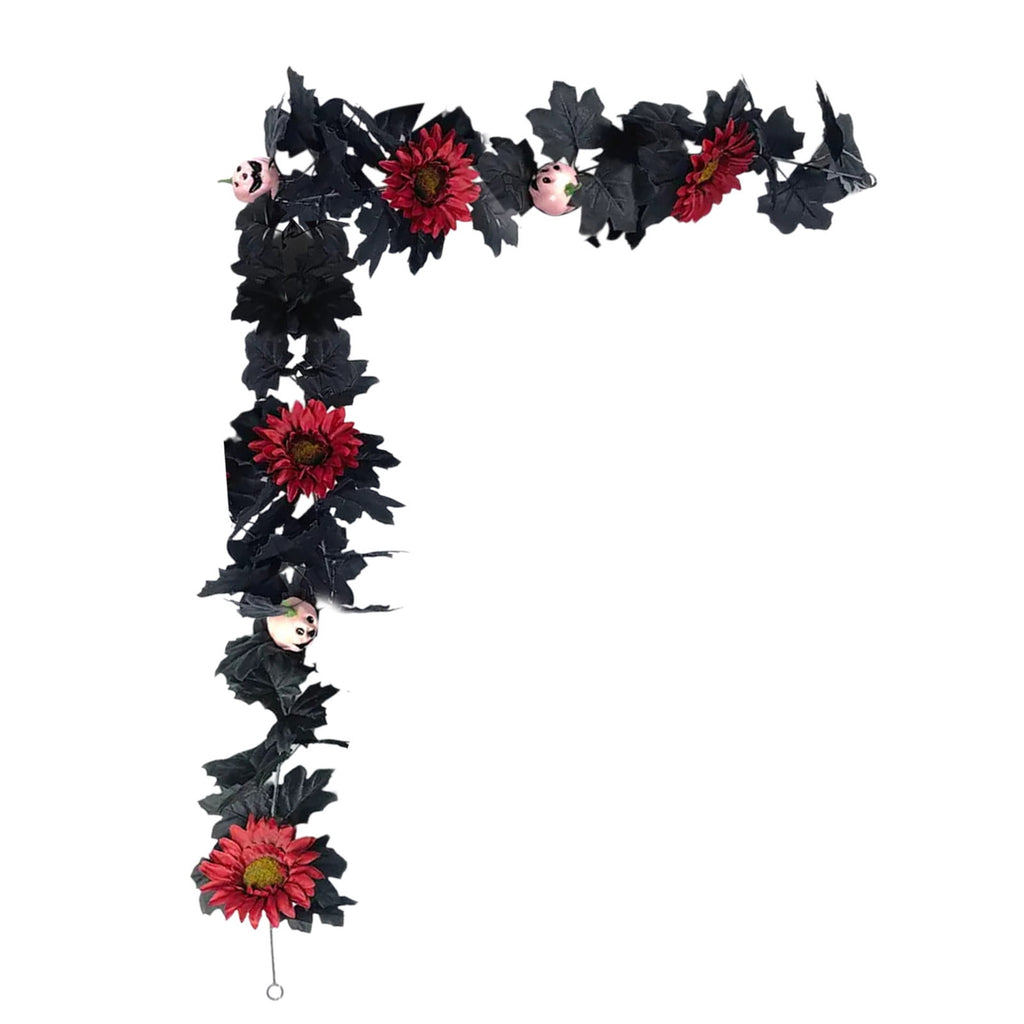 Halloween Pumpkin Garland - 68" Fall Leaf Decor for Mantle, Staircase & Porch, Outdoor/Indoor Autumn Thanksgiving Party Decoration (Multicolor)
