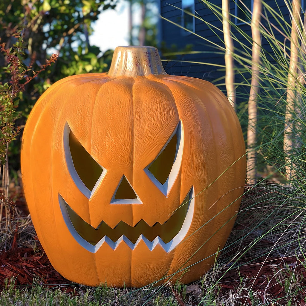 Gamexcel 3 Pack Light Up Jack O Lantern Pumpkins, 10/14/16 in Waterproof LED Halloween Decorations for Indoor Outdoor Porch Yard