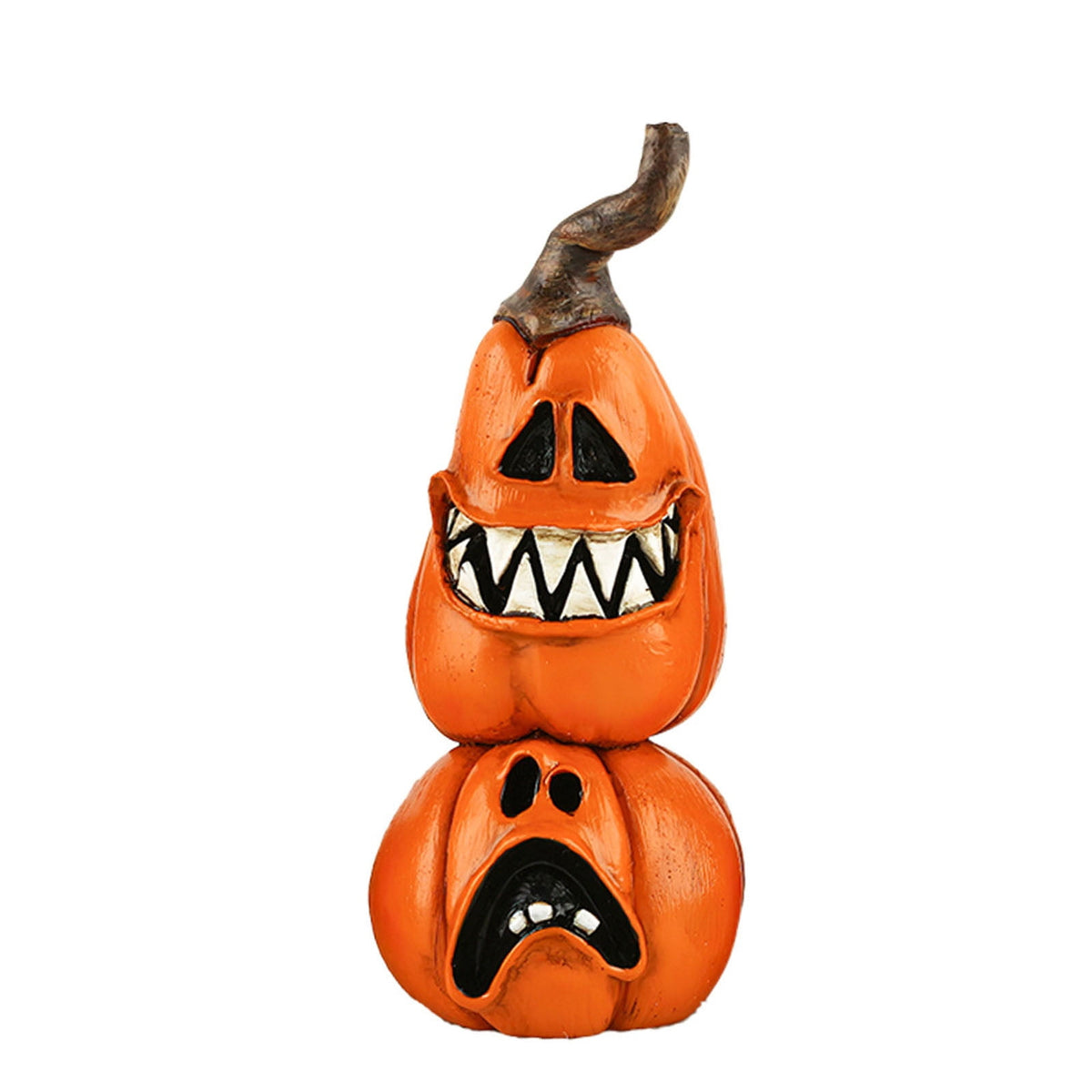 Konghyp Halloween Pumpkin Decorations, Cat Witch Ornaments, Holiday Home Decor, Tabletop Resin Figures, Perfect for Festive Celebrations and Autumn Decorations