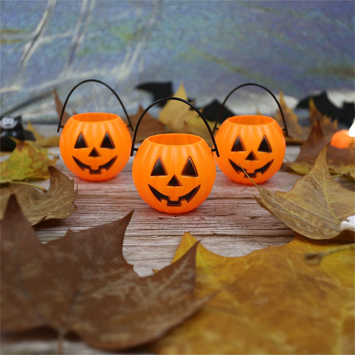 Darzheoy 6Pcs Halloween Pumpkin Lantern Halloween Pumpkin Decorations Indoor Outdoor Halloween Decorations Round Lightened