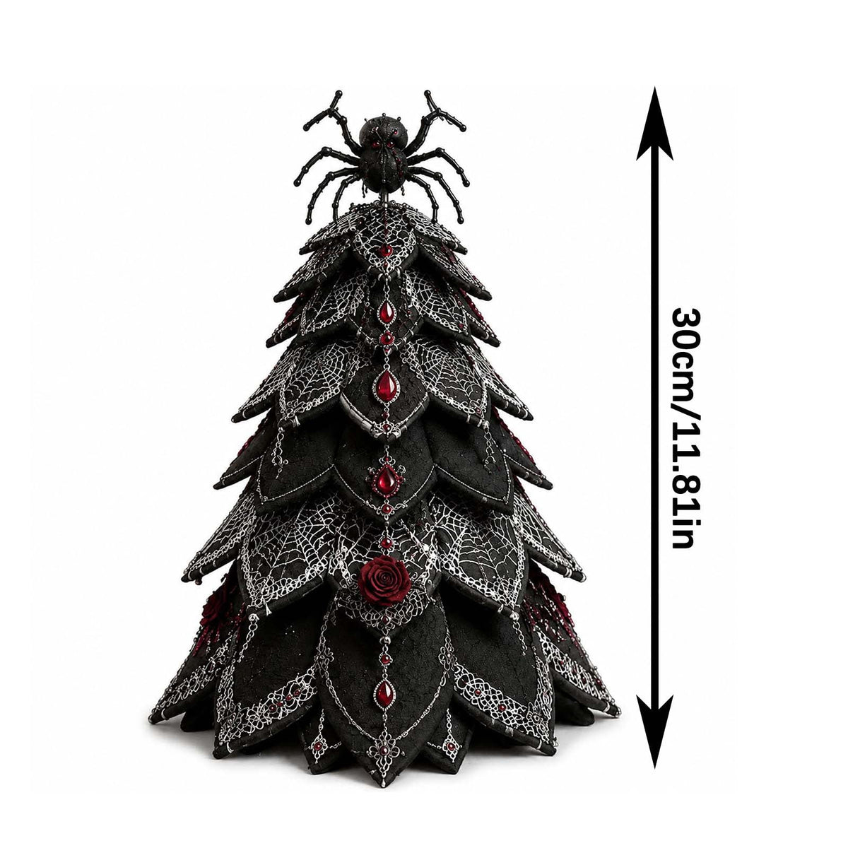 Halloween Fabric Trees - 11.8" DIY Halloween Quilted Fabric Tree Kit, Black Cat Pumpkin Witch Design, Sewing Patchwork Ghost Trees Holiday Table Mantel Decor, Handmade Gift for Craft Lovers