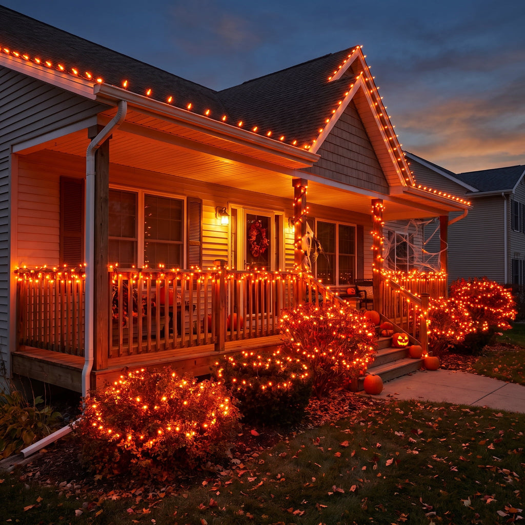 Indoor/Outdoor 50-Count LED Mini String Lights, Purple, 9.5', Halloween by Way To Celebrate