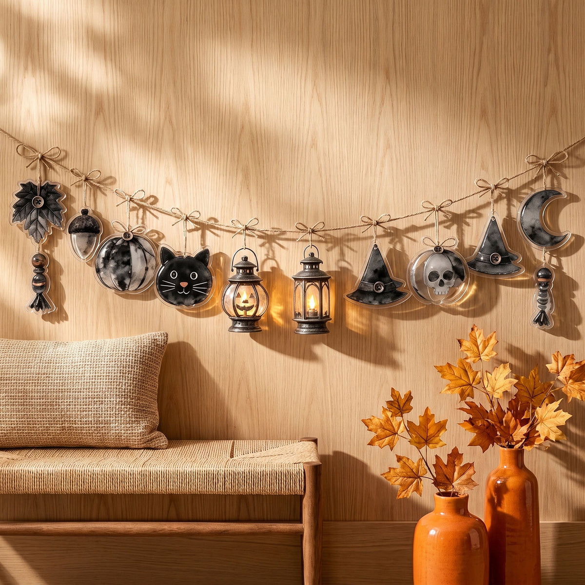 Spring Artificial Flowers Garland, 70 inch Fake Eucalyptus Vine Cherrys Blossoms Hanging Garland Rattan for Mantle Fireplace Wedding Indoor Outdoor Home Decor